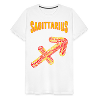 Thumbnail for Men's Power Words Sagittarius Premium T-Shirt - white