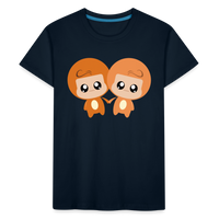 Thumbnail for Kid’s Bobbly Gemini Premium Organic T-Shirt - deep navy