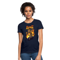 Thumbnail for Women's Aries Narihndrab T-Shirt - navy