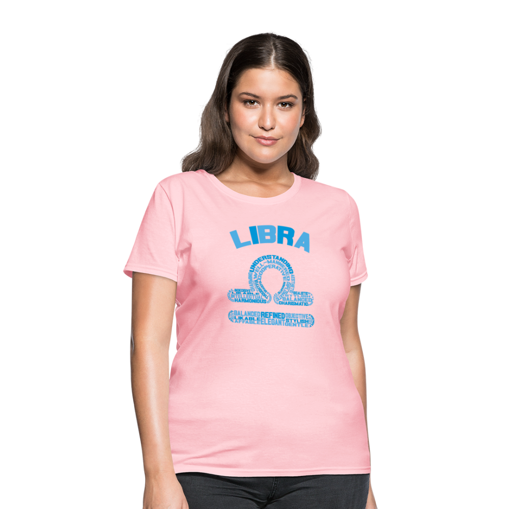 Women's Power Words Libra T-Shirt - pink