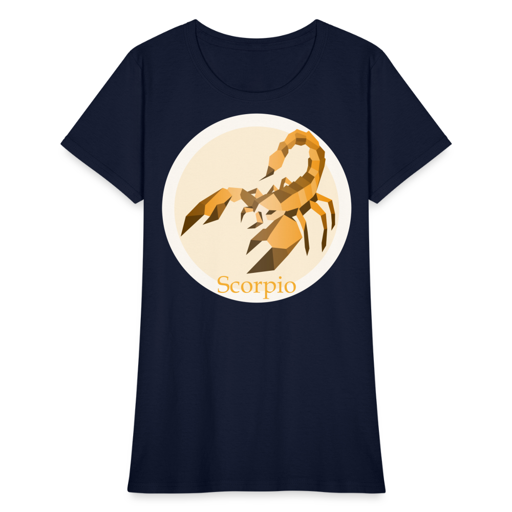 Women's Mosaic Scorpio T-Shirt - navy