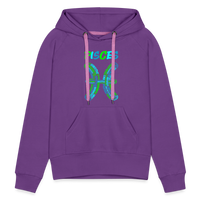 Thumbnail for Women's Power Words Pisces Premium Hoodie - purple 