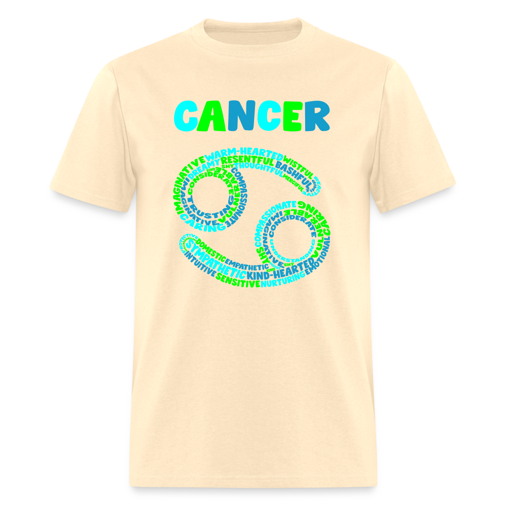 Men's Power Words Cancer Classic T-Shirt - natural