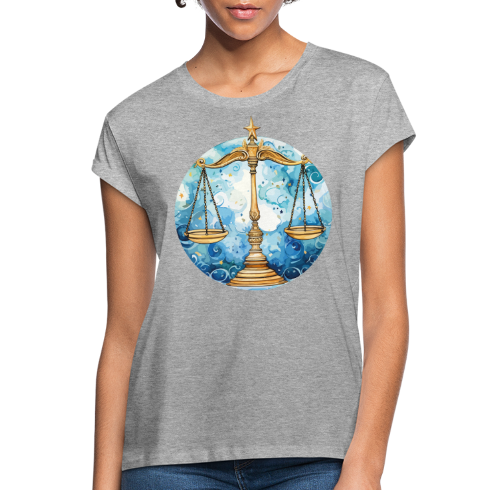 Women's Mythical Libra Relaxed Fit T-Shirt - heather gray