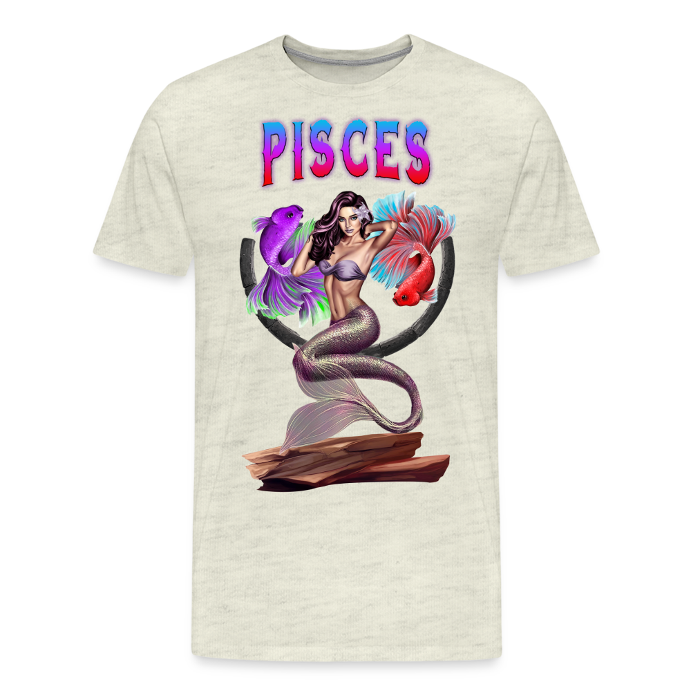 Men's Astral Pisces Premium T-Shirt - heather oatmeal