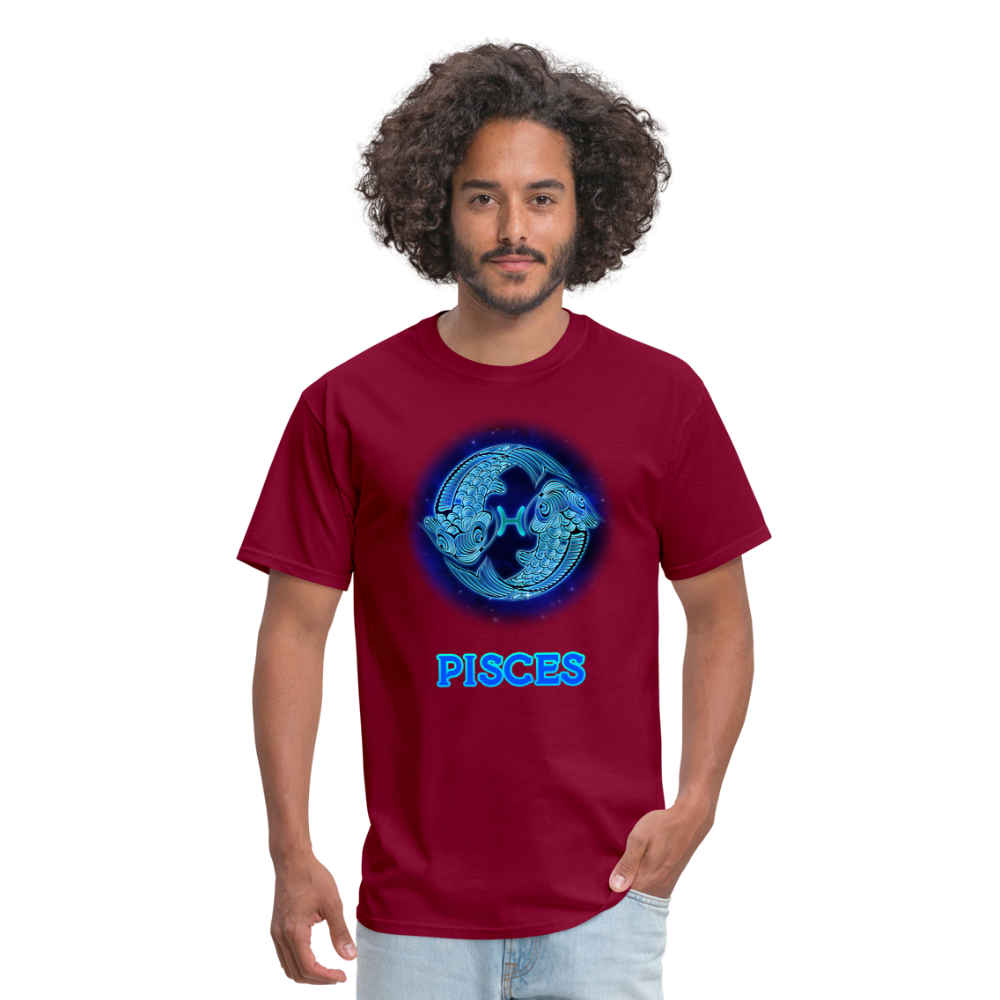 Men's Stellar Pisces Classic T-Shirt - burgundy