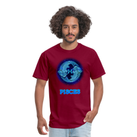 Thumbnail for Men's Stellar Pisces Classic T-Shirt - burgundy