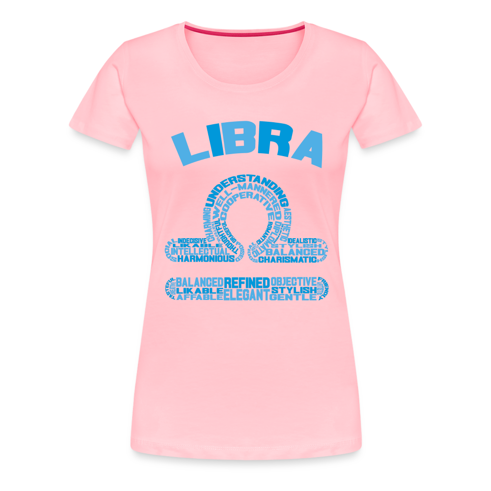 Women's Power Words Libra Premium T-Shirt - pink