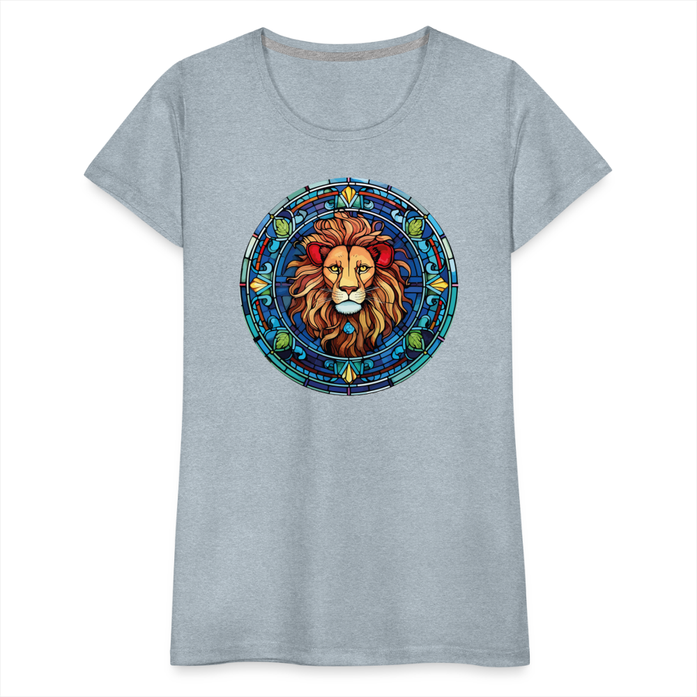 Women's Mosaic Leo Premium T-Shirt - heather ice blue