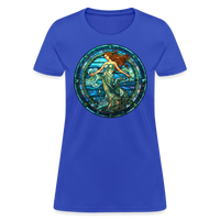 Thumbnail for Women's Mosaic Aquarius T-Shirt - royal blue