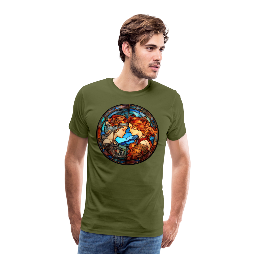 Men's Mosaic Gemini Premium T-Shirt - olive green