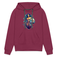 Thumbnail for Women’s Mythical Aquarius Premium Hoodie - burgundy