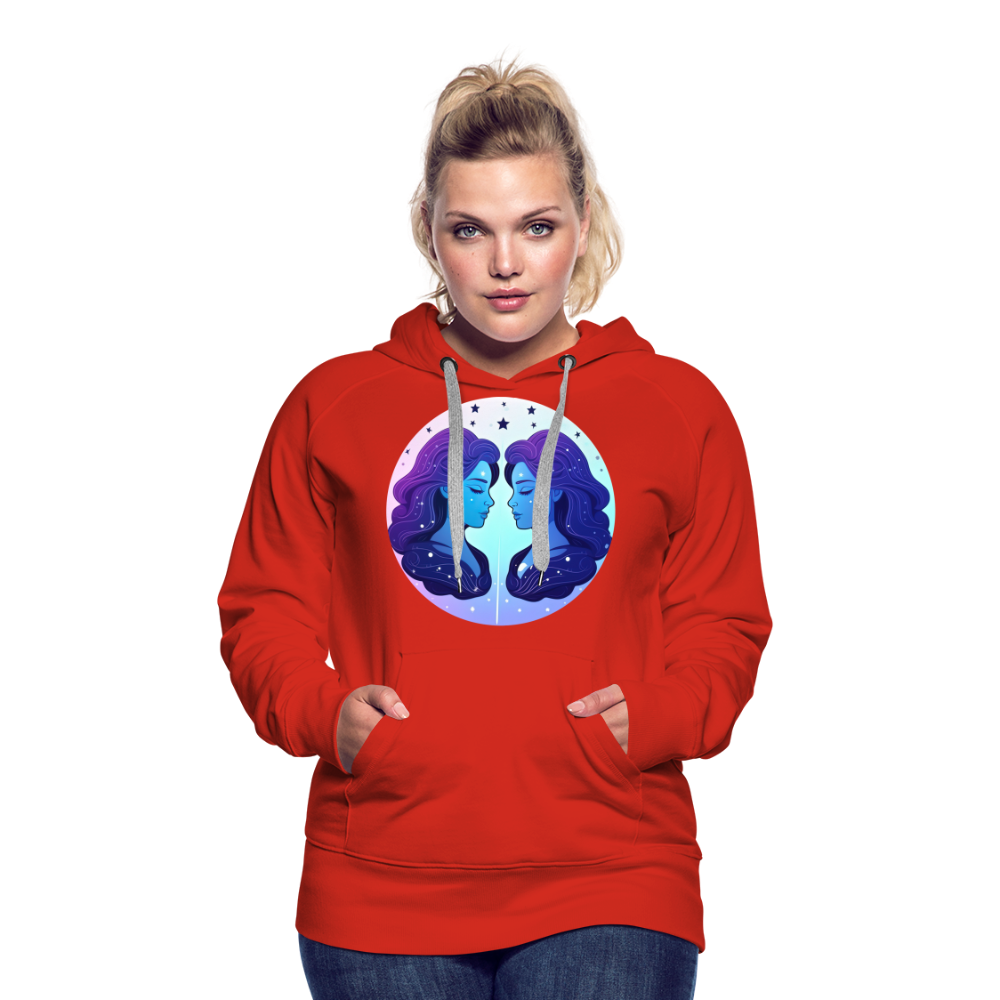 Women’s Magic Gemini Premium Hoodie - red