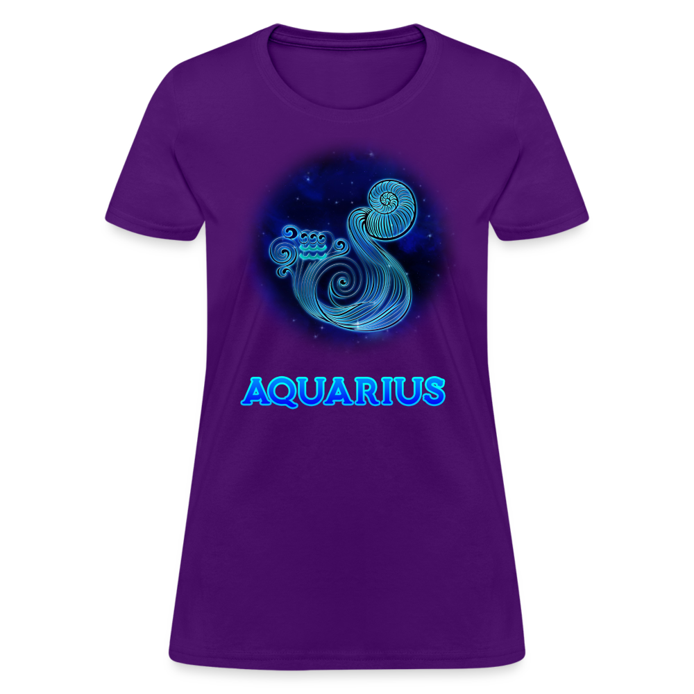 Women's Stellar Aquarius T-Shirt - purple