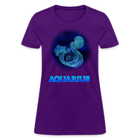 Thumbnail for Women's Stellar Aquarius T-Shirt - purple