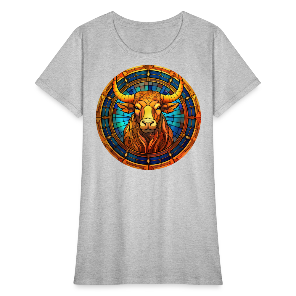 Women's Mosaic Taurus T-Shirt - heather gray