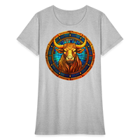 Thumbnail for Women's Mosaic Taurus T-Shirt - heather gray