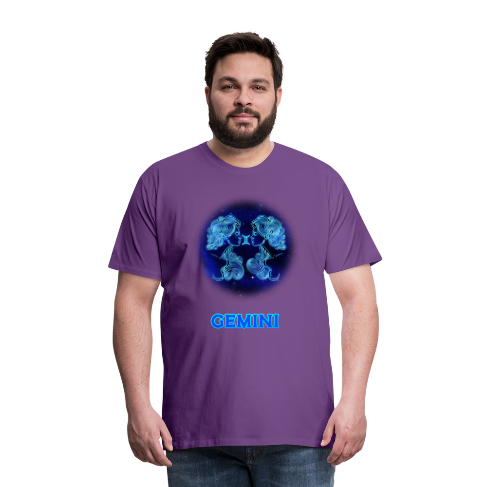 Men's Gemini Premium T-Shirt - purple