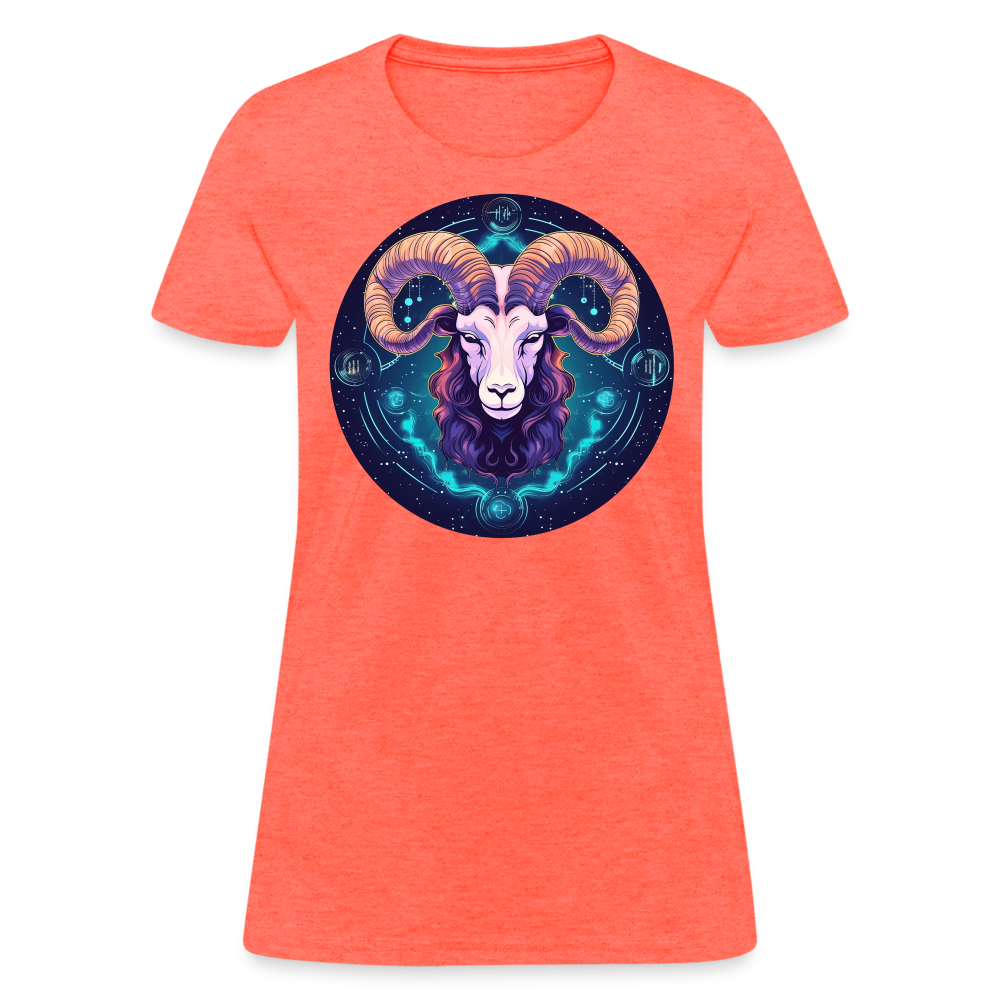 Women's Magic Capricorn T-Shirt - heather coral