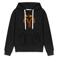 Thumbnail for Women's Power Words Aries Premium Hoodie - charcoal grey