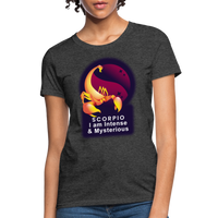 Thumbnail for Women's Glow Scorpio T-Shirt - heather black