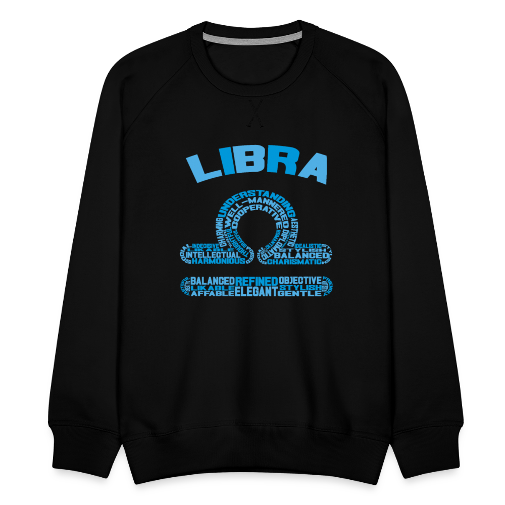 Men's Power Words Libra Premium Sweatshirt - black