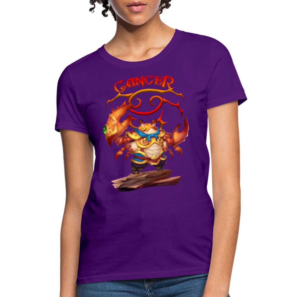 Women's Astral Cancer T-Shirt - purple