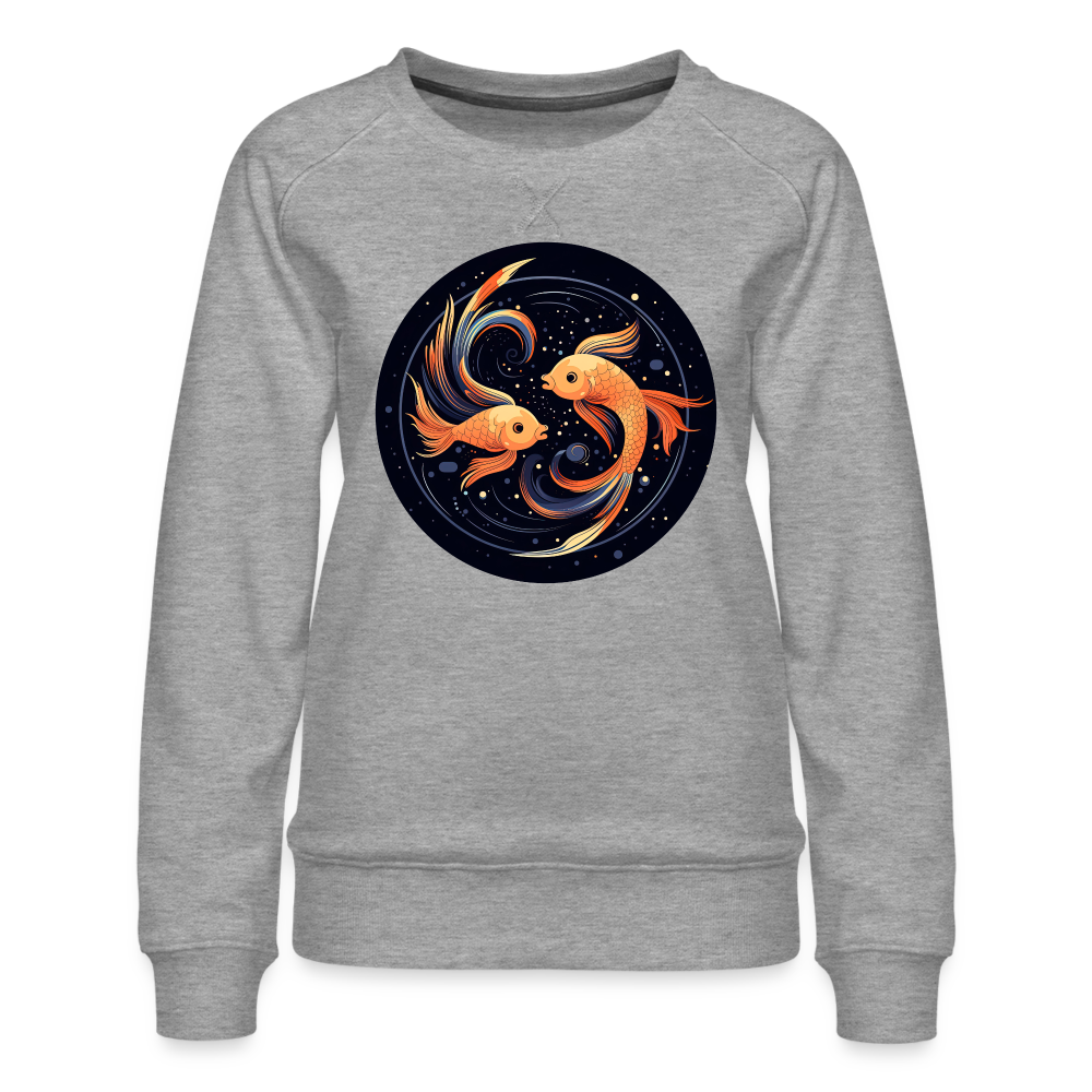 Women’s Mystic Pisces Premium Sweatshirt - heather grey