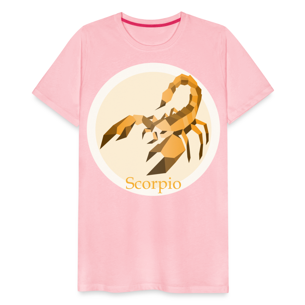 Men's Mosaic Scorpio Premium T-Shirt - pink