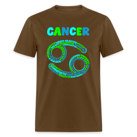 Thumbnail for Men's Power Words Cancer Classic T-Shirt - brown