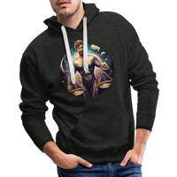 Thumbnail for Men’s Mythical Libra Premium Hoodie - charcoal grey