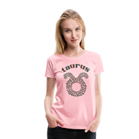 Thumbnail for Women's Power Words Taurus Premium T-Shirt - pink