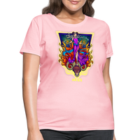 Thumbnail for Women's Cosmic Aries Design T-Shirt - pink