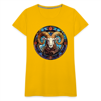 Thumbnail for Women’s Mosaic Aries Premium T-Shirt - sun yellow