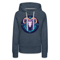 Thumbnail for Women’s Magic Capricorn Premium Hoodie - heather denim