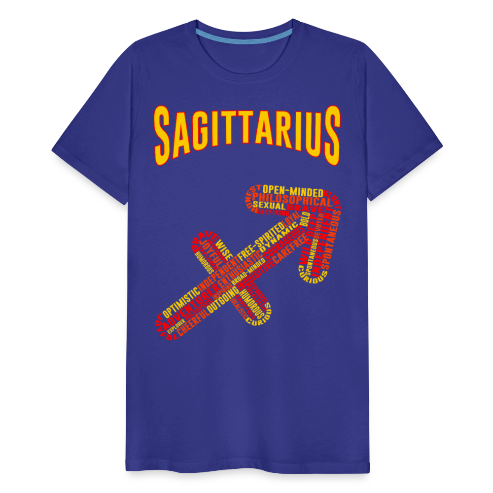 Men's Power Words Sagittarius Premium T-Shirt - royal blue