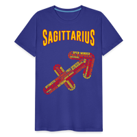 Thumbnail for Men's Power Words Sagittarius Premium T-Shirt - royal blue