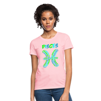 Thumbnail for Women's Power Words Pisces T-Shirt - pink