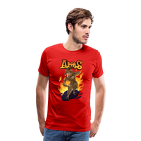 Thumbnail for Men's Fiery Aries Premium T-Shirt - red