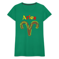 Thumbnail for Women's Power Words Aries Premium T-Shirt - kelly green