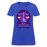 Thumbnail for Women's Neon Libra T-Shirt - royal blue