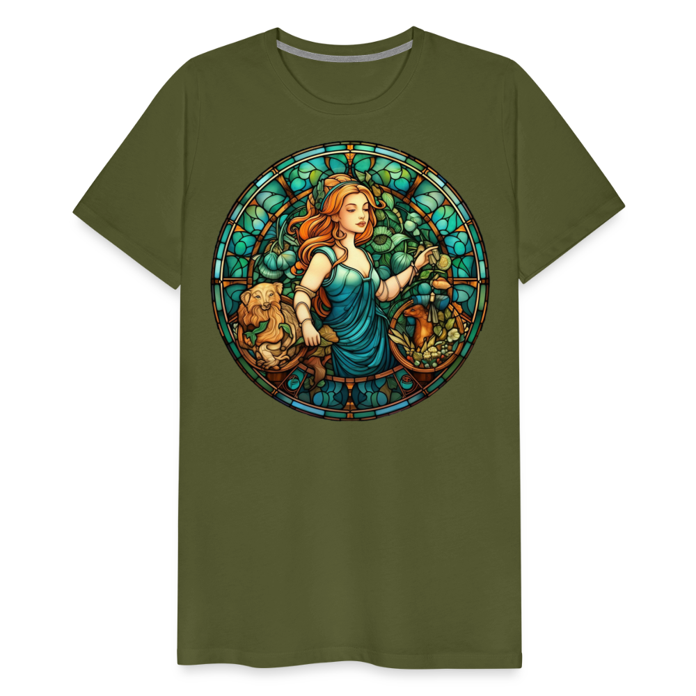 Men's Mosaic Virgo Premium T-Shirt - olive green