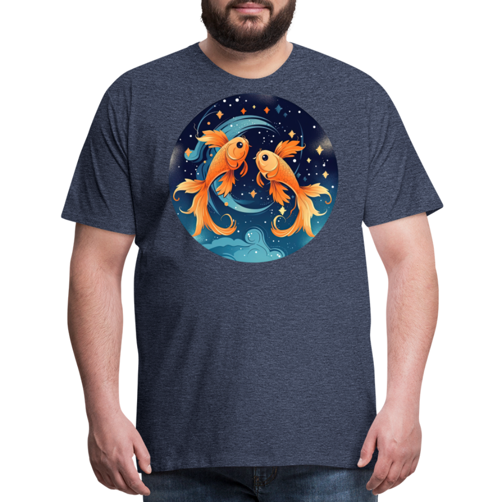 Men's Magic Pisces Premium T-Shirt - heather blue