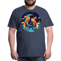 Thumbnail for Men's Magic Pisces Premium T-Shirt - heather blue