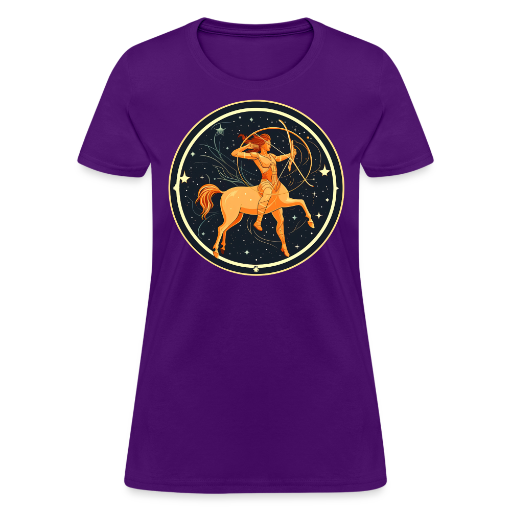 Women's Mystic Sagittarius T-Shirt - purple