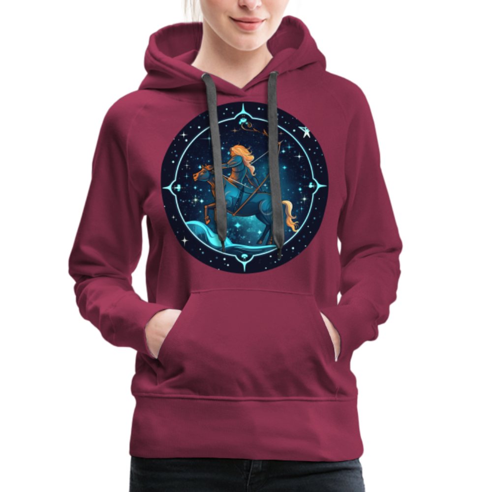 Women’s Magic Sagittarius Premium Hoodie - burgundy