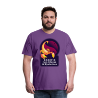 Thumbnail for Men's Glow Scorpio Premium T-Shirt - purple