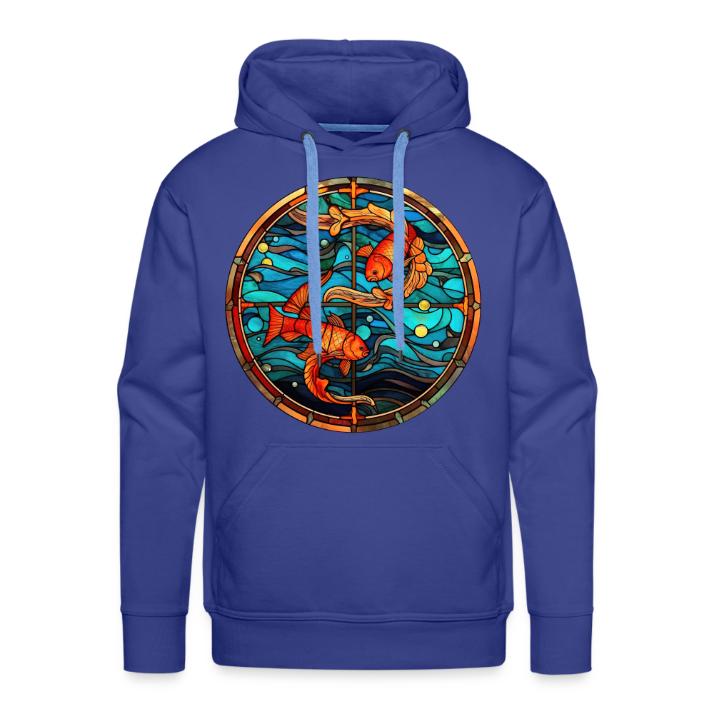 Men’s Mosaic Pisces Premium Hoodie - royal blue