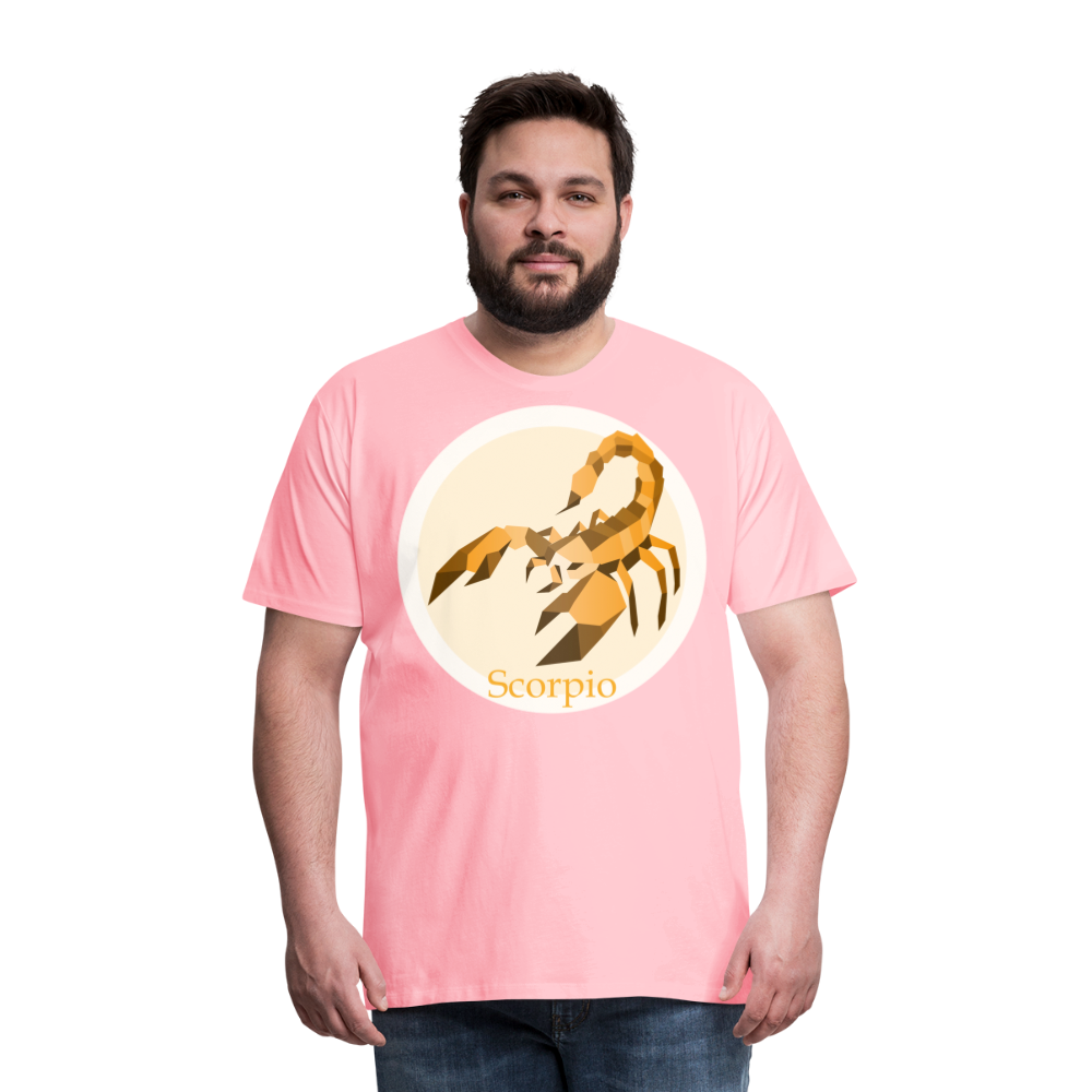 Men's Mosaic Scorpio Premium T-Shirt - pink