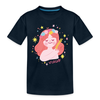 Thumbnail for Kid’s Pinky Virgo Premium Organic T-Shirt - deep navy